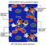 personalized florida gators mickey blue blanket new arrival