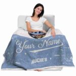 personalized florida panthers grunge texture red white blanket best selling