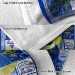 personalized georgia state panthers baby yoda blue blanket best selling