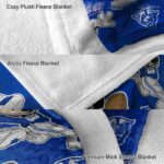personalized georgia state panthers mickey blue blanket best selling