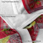 personalized houston cougars baby yoda red blanket premium grade