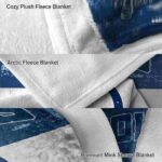 personalized indianapolis colts grunge texture blue white blanket best selling