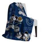 personalized indianapolis colts mickey blue blanket top rated