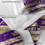 personalized james madison dukes floral stripes purple white blanket best selling