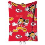 personalized kansas city chiefs mickey red blanket best selling