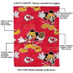 personalized kansas city chiefs mickey red blanket best selling