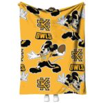personalized kennesaw state owls mickey gold blanket best selling