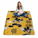 personalized kennesaw state owls mickey gold blanket best selling