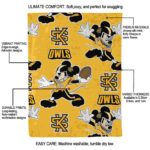 personalized kennesaw state owls mickey gold blanket best selling