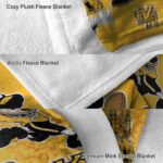 personalized kennesaw state owls mickey gold blanket best selling