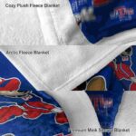 personalized la tech mickey blue blanket best selling