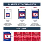 personalized la tech paint strokes blue white blanket best selling
