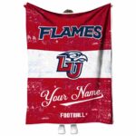 personalized liberty flames grunge texture red white blanket best selling
