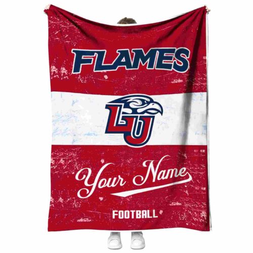 personalized liberty flames grunge texture red white blanket best selling