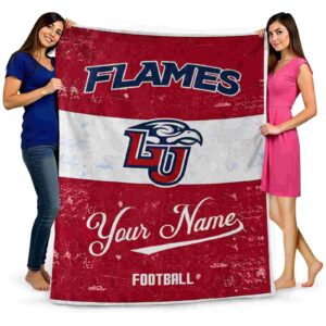 personalized liberty flames grunge texture red white blanket fashion forward