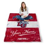 personalized liberty flames grunge texture red white blanket best selling