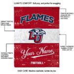 personalized liberty flames grunge texture red white blanket best selling