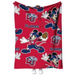 personalized liberty flames mickey red blanket best selling