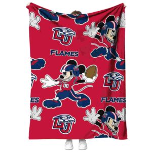 personalized liberty flames mickey red blanket best selling