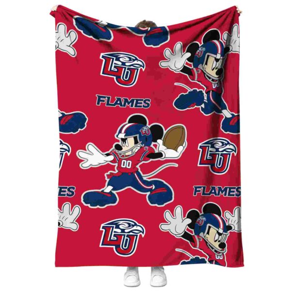 personalized liberty flames mickey red blanket best selling