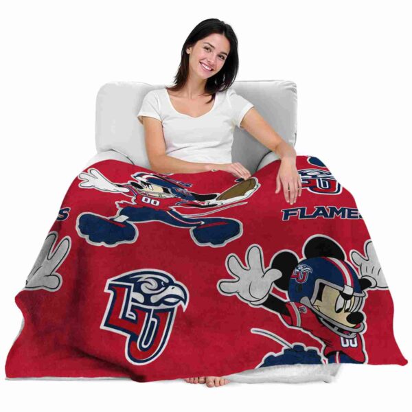 personalized liberty flames mickey red blanket latest model