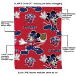 personalized liberty flames mickey red blanket new arrival