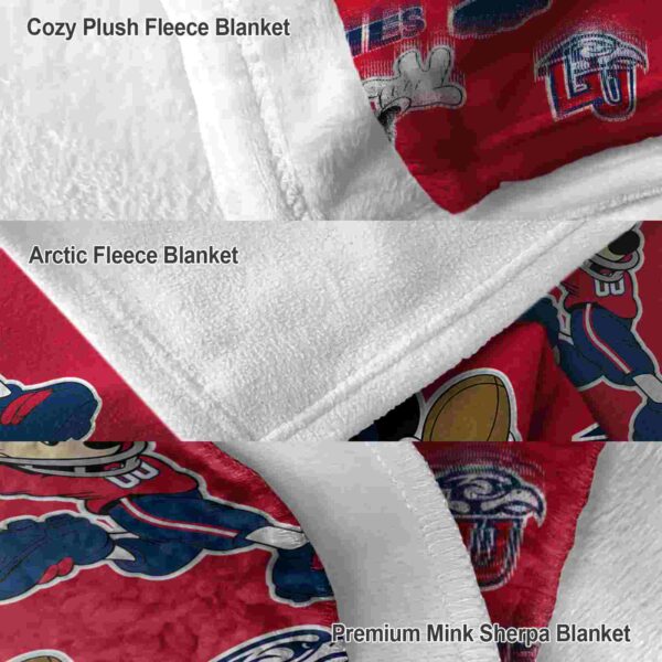 personalized liberty flames mickey red blanket premium grade