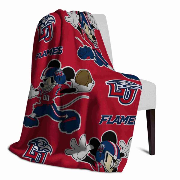 personalized liberty flames mickey red blanket top rated
