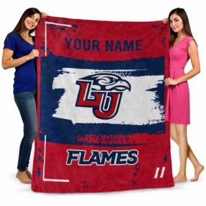 personalized liberty flames paint strokes red white blanket fashion forward