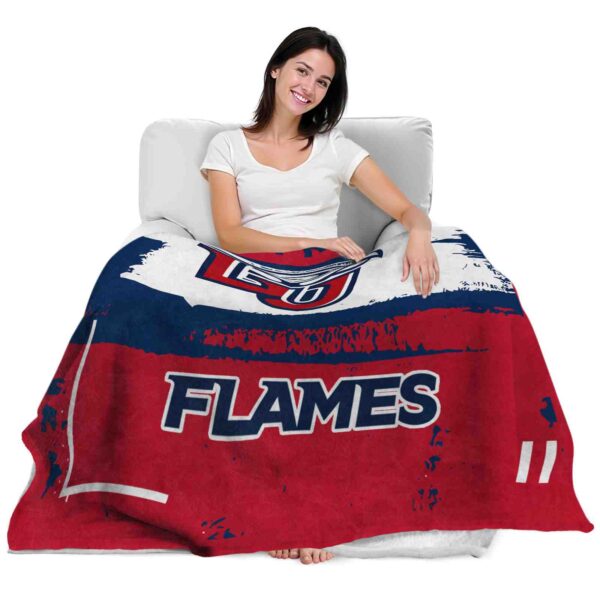 personalized liberty flames paint strokes red white blanket latest model