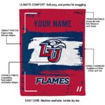personalized liberty flames paint strokes red white blanket new arrival