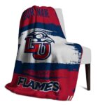 personalized liberty flames paint strokes red white blanket top rated