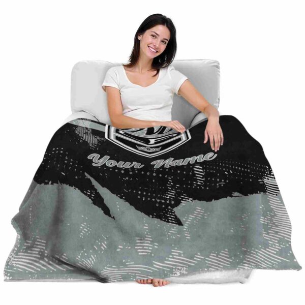personalized los angeles kings grunge streaks black blanket latest model