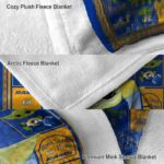 personalized los angeles rams baby yoda blue blanket best selling