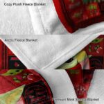 personalized louisville cardinals baby yoda red blanket premium grade