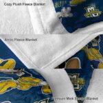 personalized marquette golden eagles mickey blue blanket best selling