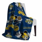personalized marquette golden eagles mickey blue blanket best selling