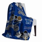 personalized memphis tigers mickey blue blanket best selling