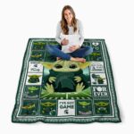 personalized michigan state spartans baby yoda green blanket best selling