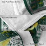 personalized michigan state spartans baby yoda green blanket best selling