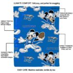 personalized middle tennessee blue raiders mickey blue blanket new arrival