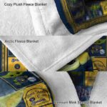 personalized milwaukee brewers baby yoda navy blue blanket premium grade