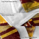 personalized minnesota golden gophers grunge streaks maroon blanket best selling