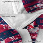 personalized minnesota twins floral stripes navy white blanket best selling