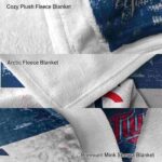 personalized minnesota twins grunge texture navy white blanket best selling