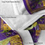 personalized minnesota vikings baby yoda purple blanket premium grade