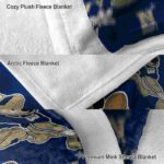 personalized navy midshipmen mickey blue blanket best selling