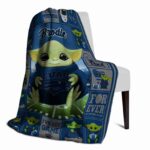 personalized nevada wolf pack baby yoda blue blanket best selling