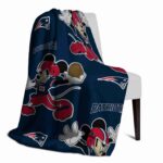 personalized new england patriots mickey blue blanket top rated