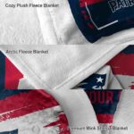 personalized new england patriots paint strokes blue white blanket best selling